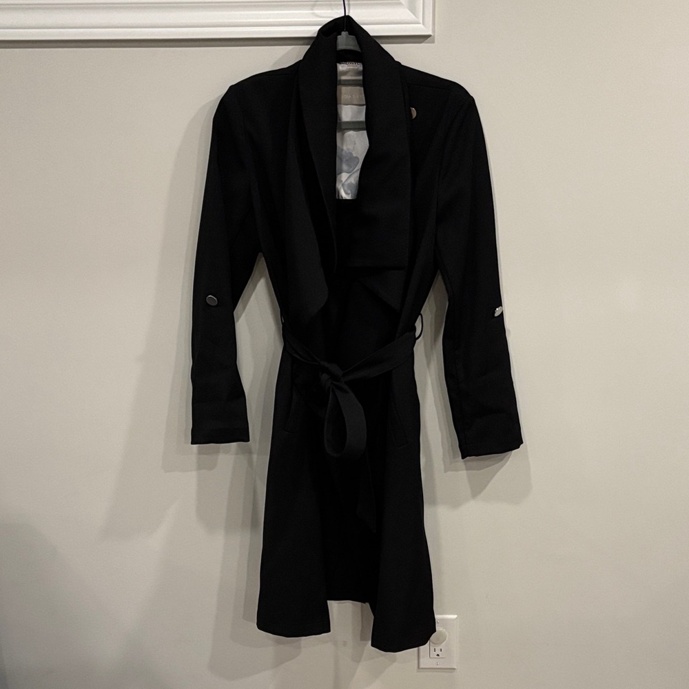 Soia & Kyo Classic Black Trench Coat